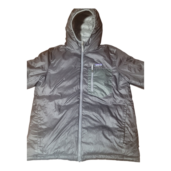 Patagonia Puffer Jacket Gray Womens Size Medium Reversible - Picture 3 of 11